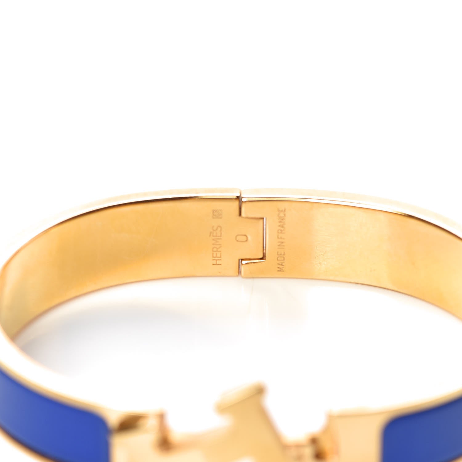 Hermes Narrow Enamel Clic Clac H Bracelet PM Bleu Royal 5 of 6