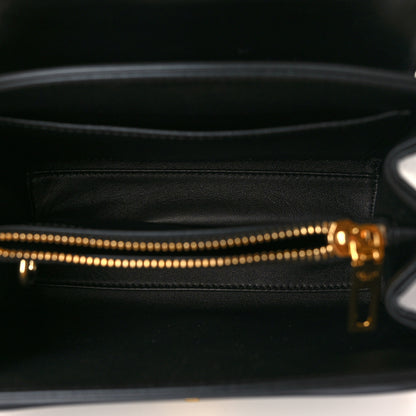 Celine Satinated Calfskin Mini 16 Top Handle Bag Black 5 of 10