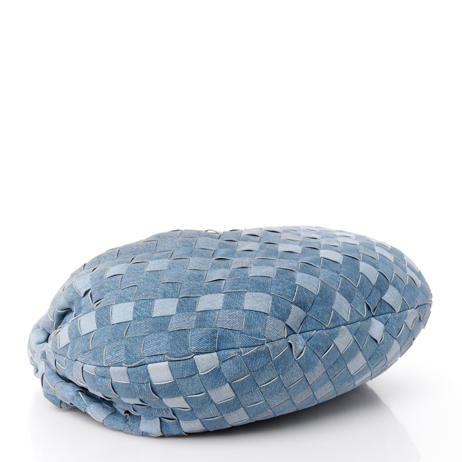 Bottega Veneta Nappa Denim Effect Intrecciato Teen Jodie Hobo Denim 4 of 11