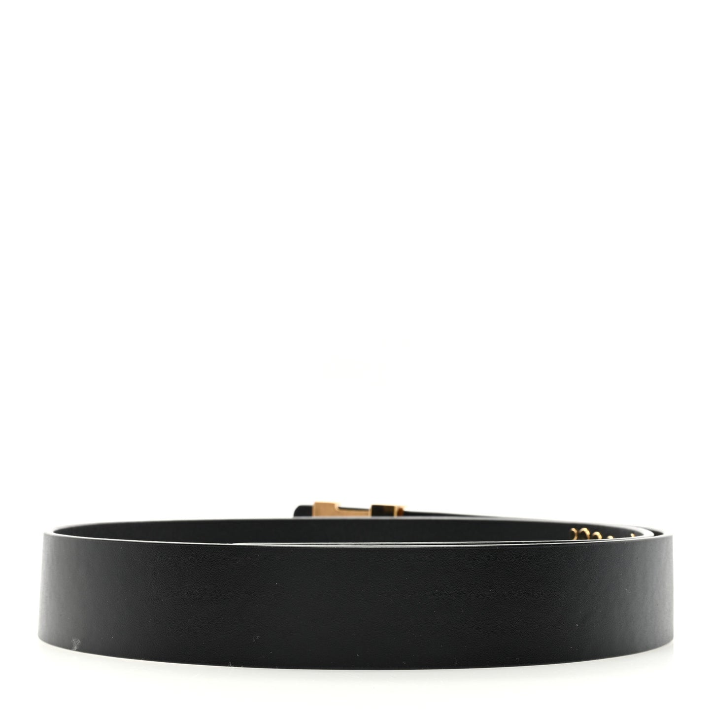 Calfskin Suntulle Studs 80cm Belt 90 36 Black