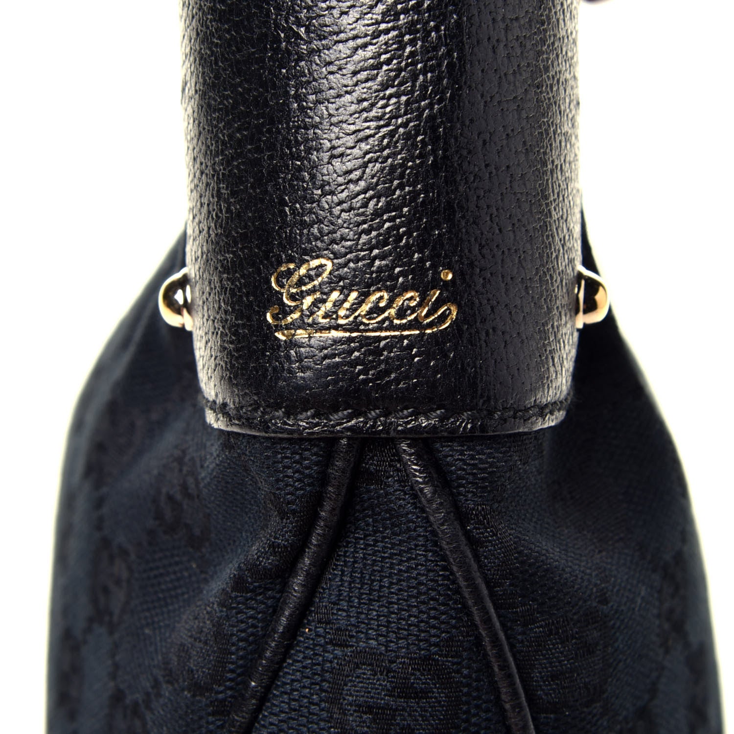 Gucci Monogram Bamboo Ring Hobo Black 8 of 10