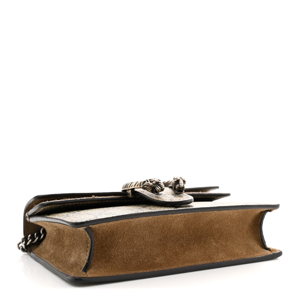 Gucci GG Supreme Monogram Super Mini Dionysus Shoulder Bag Taupe ...