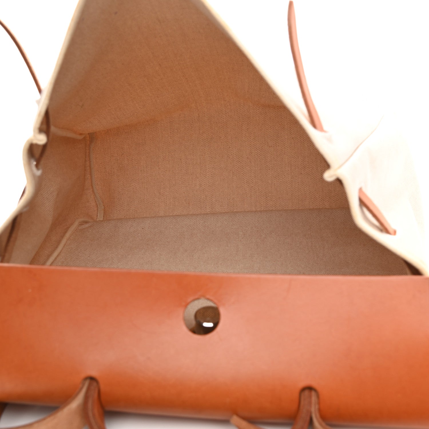 Hermes Toile Vache Calfskin Herbag 39 MM Natural 6 of 15