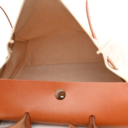 Hermes Toile Vache Calfskin Herbag 39 MM Natural 6 of 15