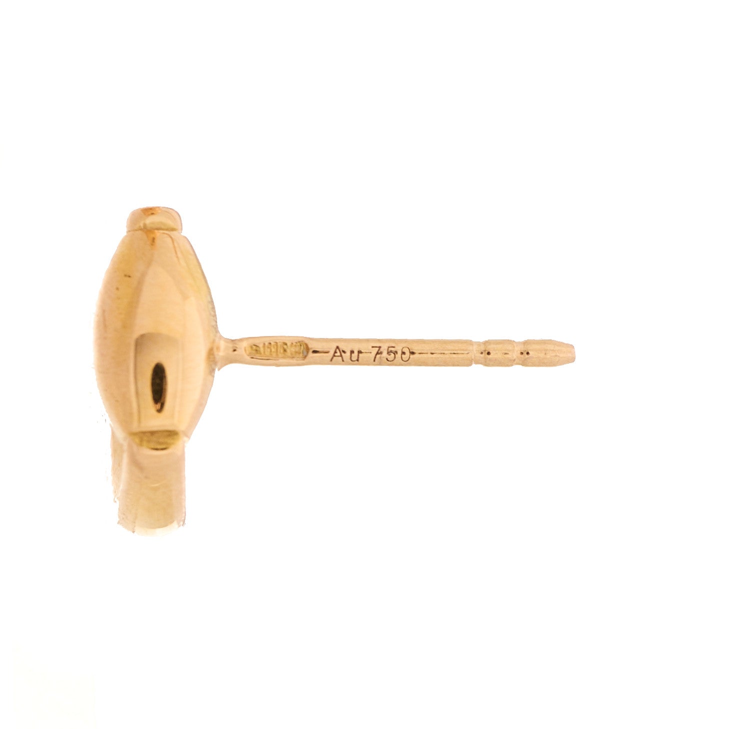 Gucci 18K Rose Gold Horsebit Earrings 3 of 5