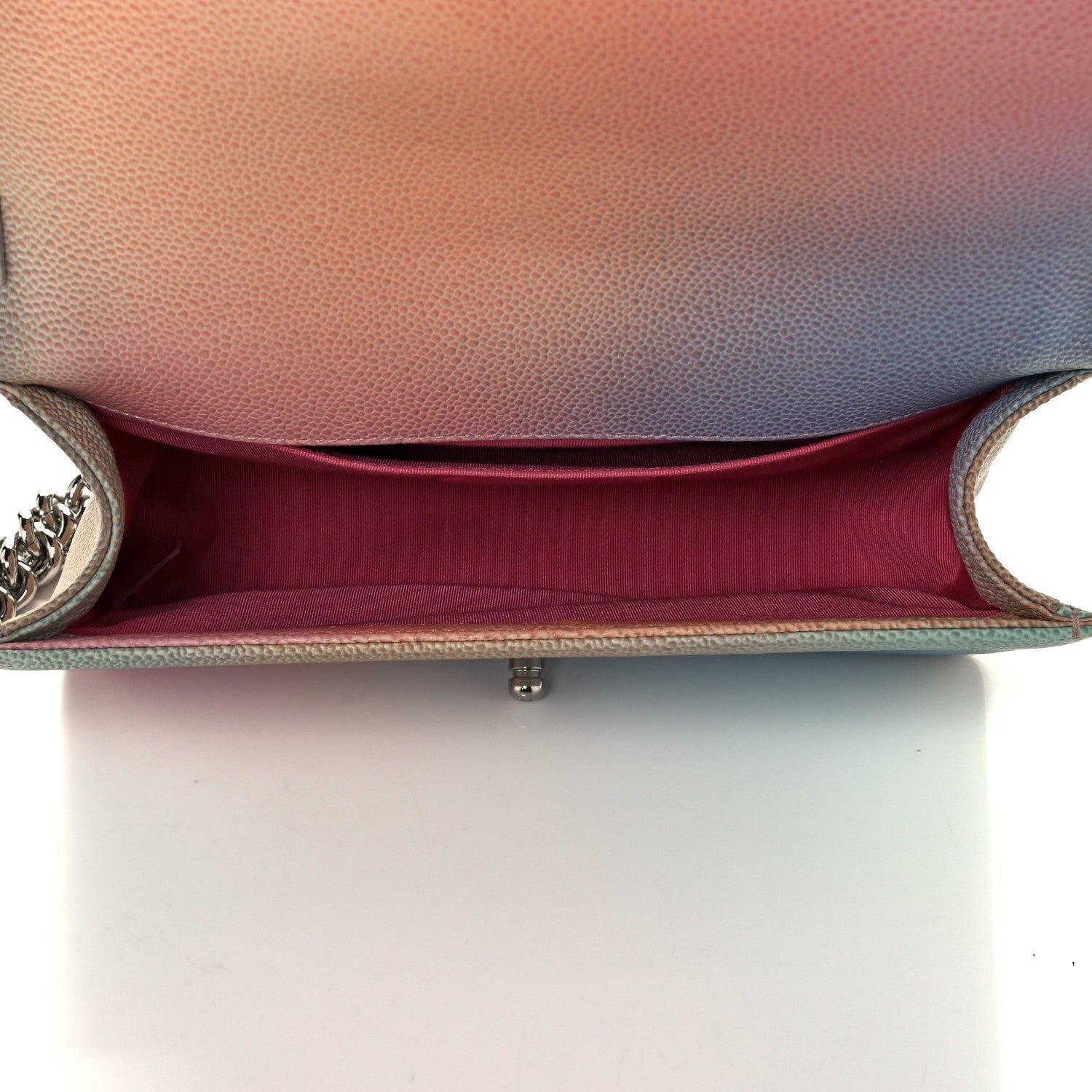 Chanel Caviar Quilted Medium Cuba Rainbow Boy Flap Pink Multicolor 7 of 10