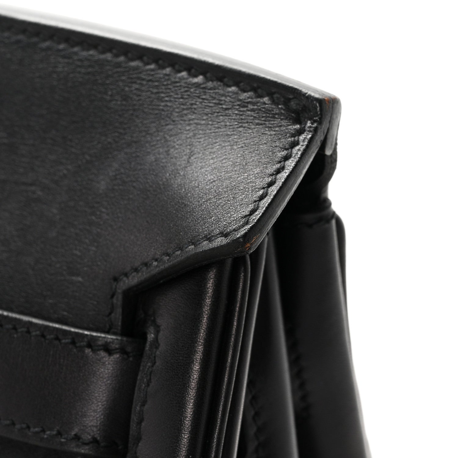 Hermes Hunter Criss Viking Evergrain Flag HAC Birkin 40  Ecru Black 11 of 13