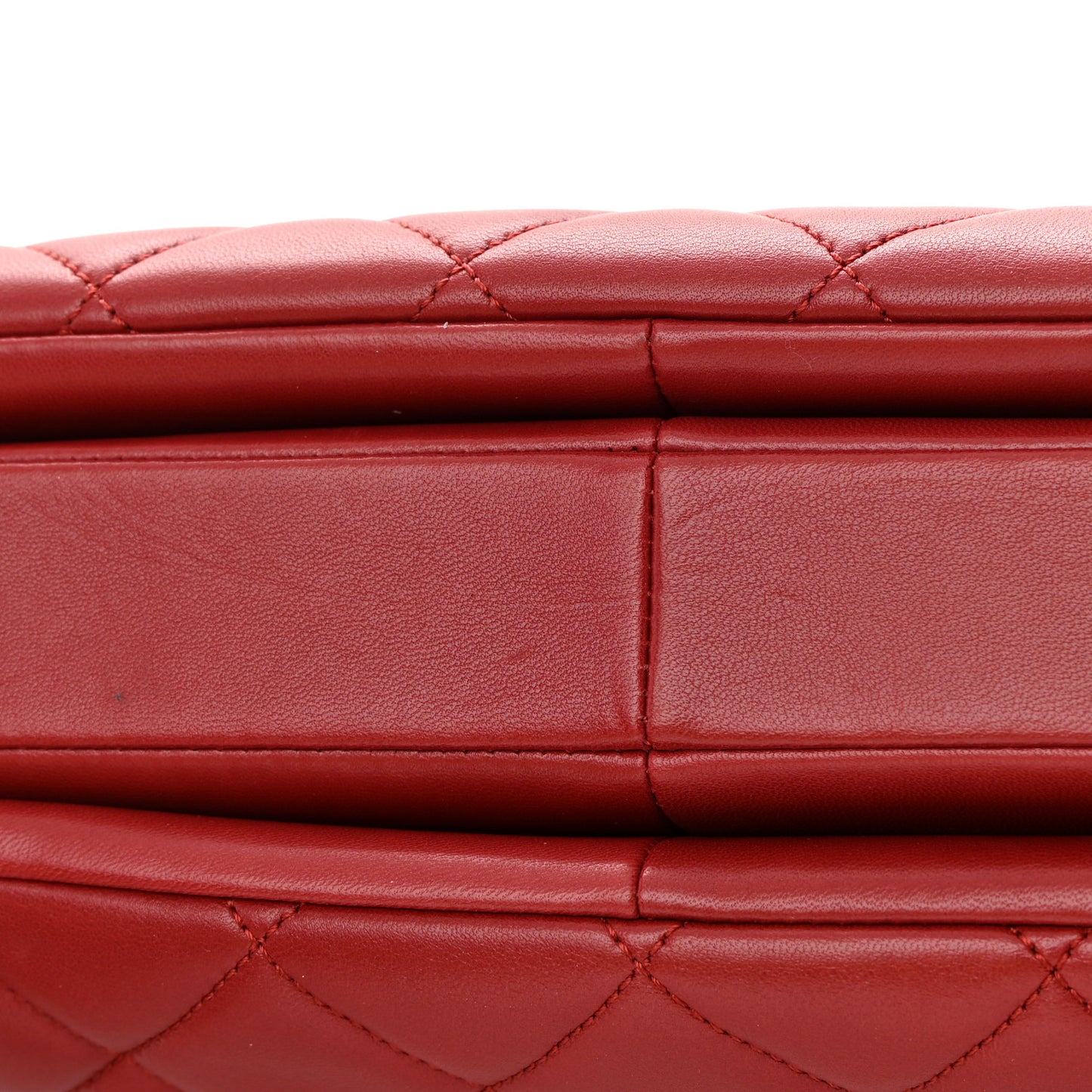 Lambskin Quilted Small Trendy CC Flap Dual Handle Bag Red