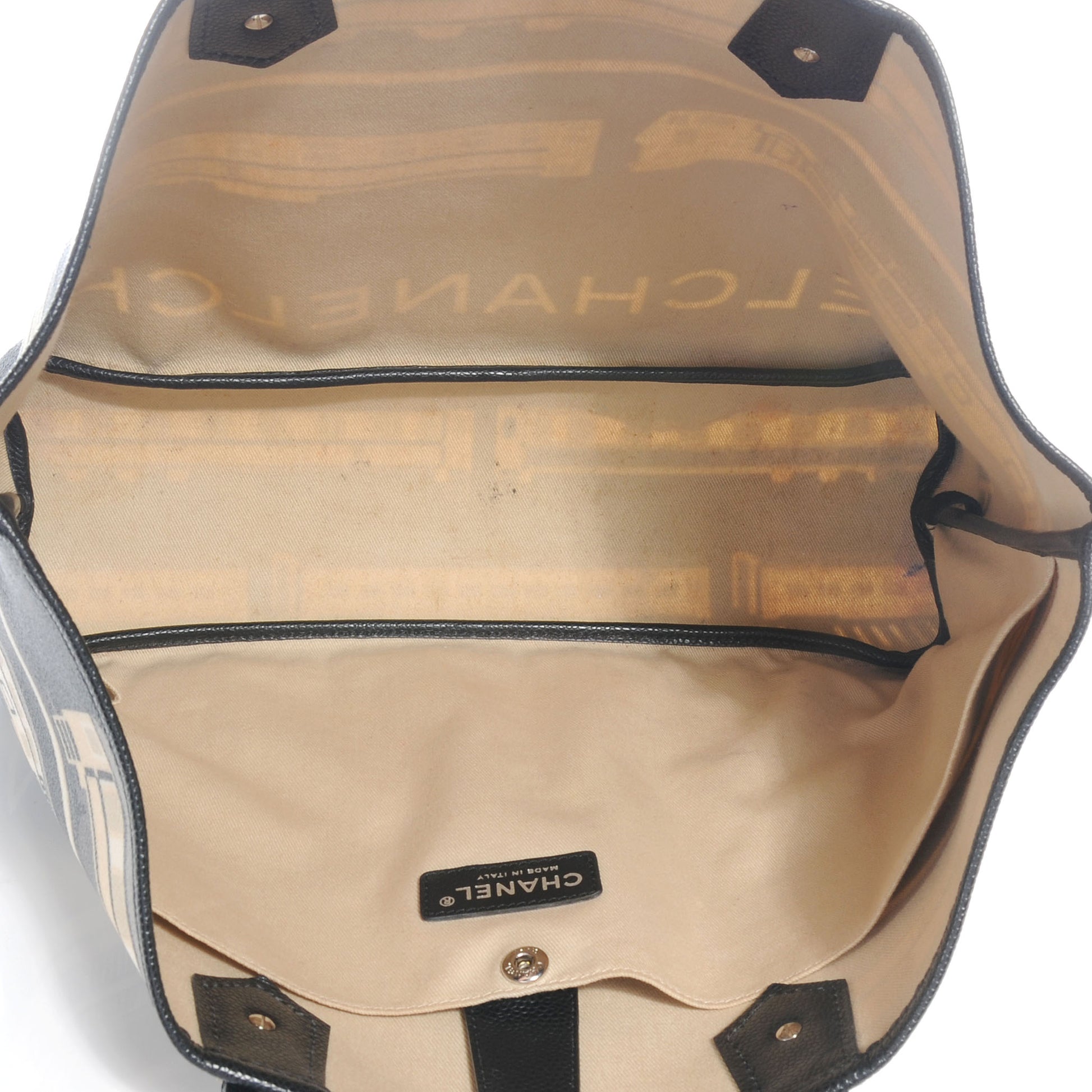 Chanel Coated Canvas Le Train Bag 5 of 7