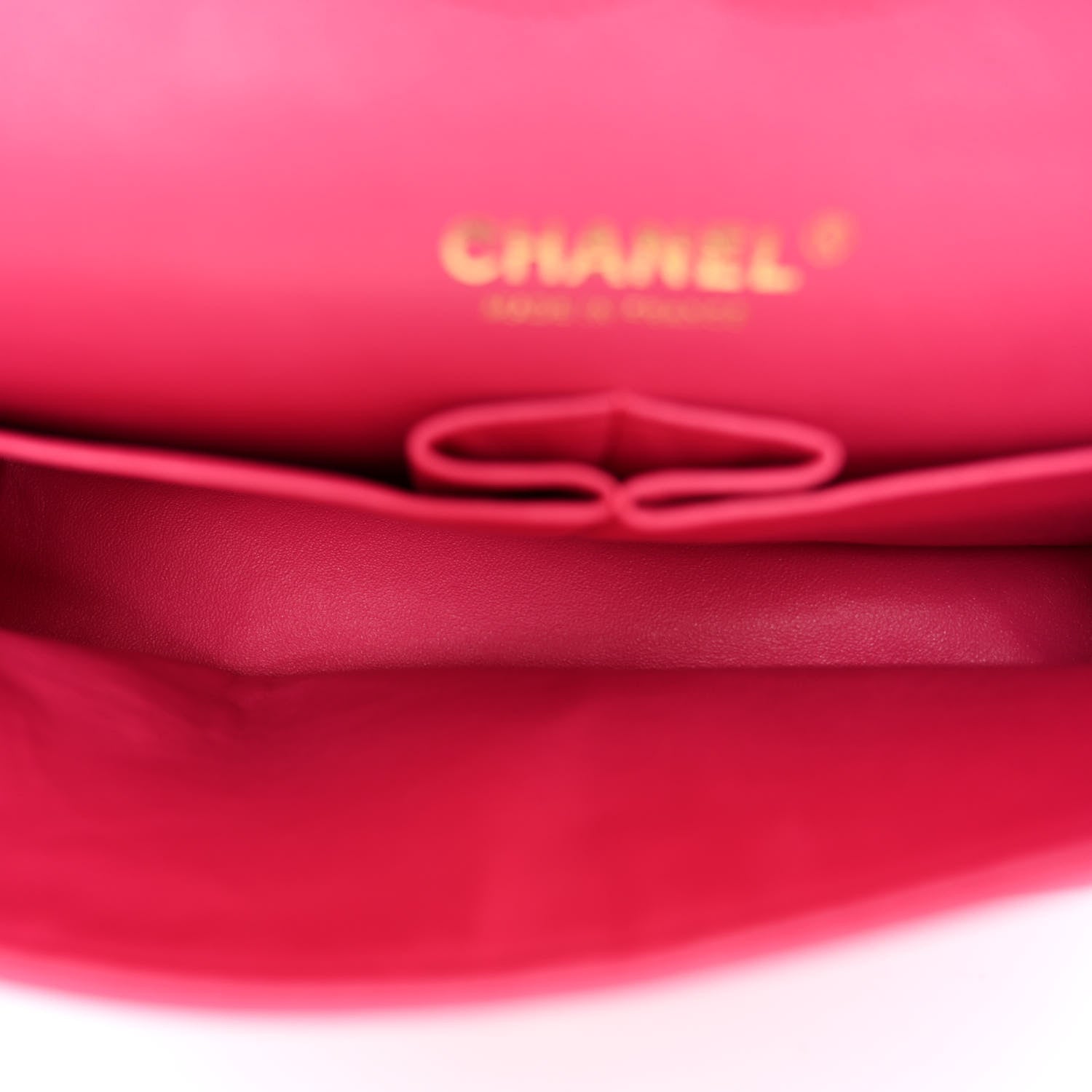 Chanel Lambskin Quilted Medium Double Flap Fuchsia 5 of 11