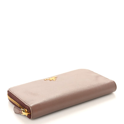 Prada Saffiano Metal Zip Around Wallet Cammeo 4 of 9