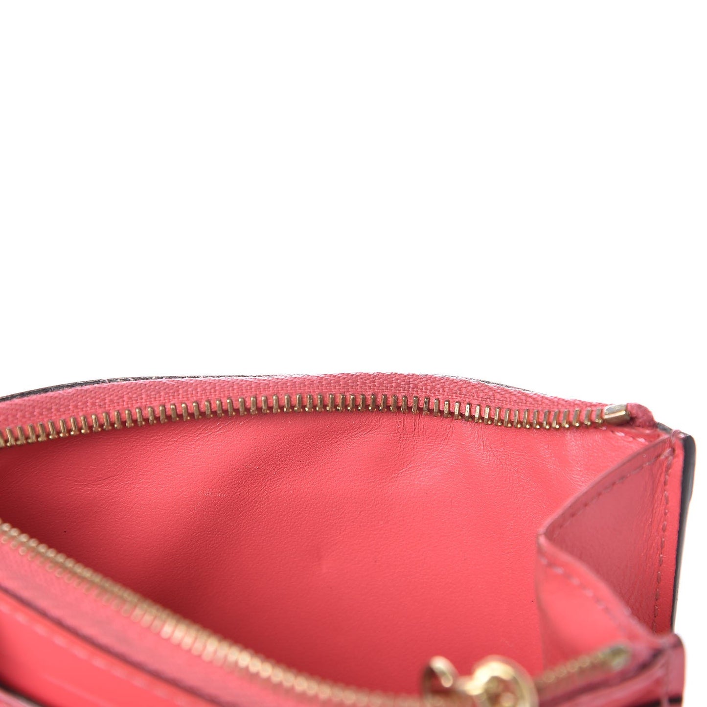 Vernis Key Pouch Rose Litchi