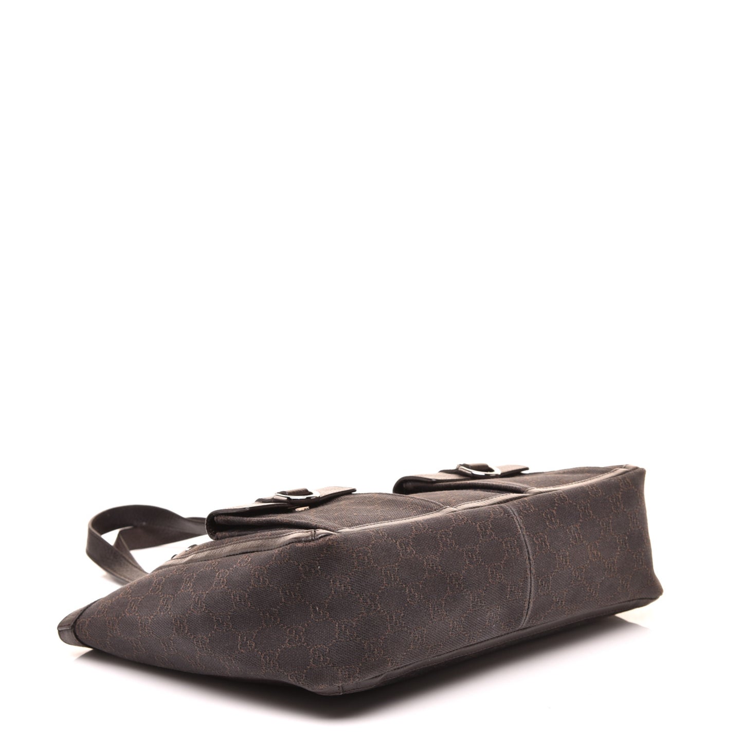 Nylon Monogram Abbey D Ring Tote Dark Brown