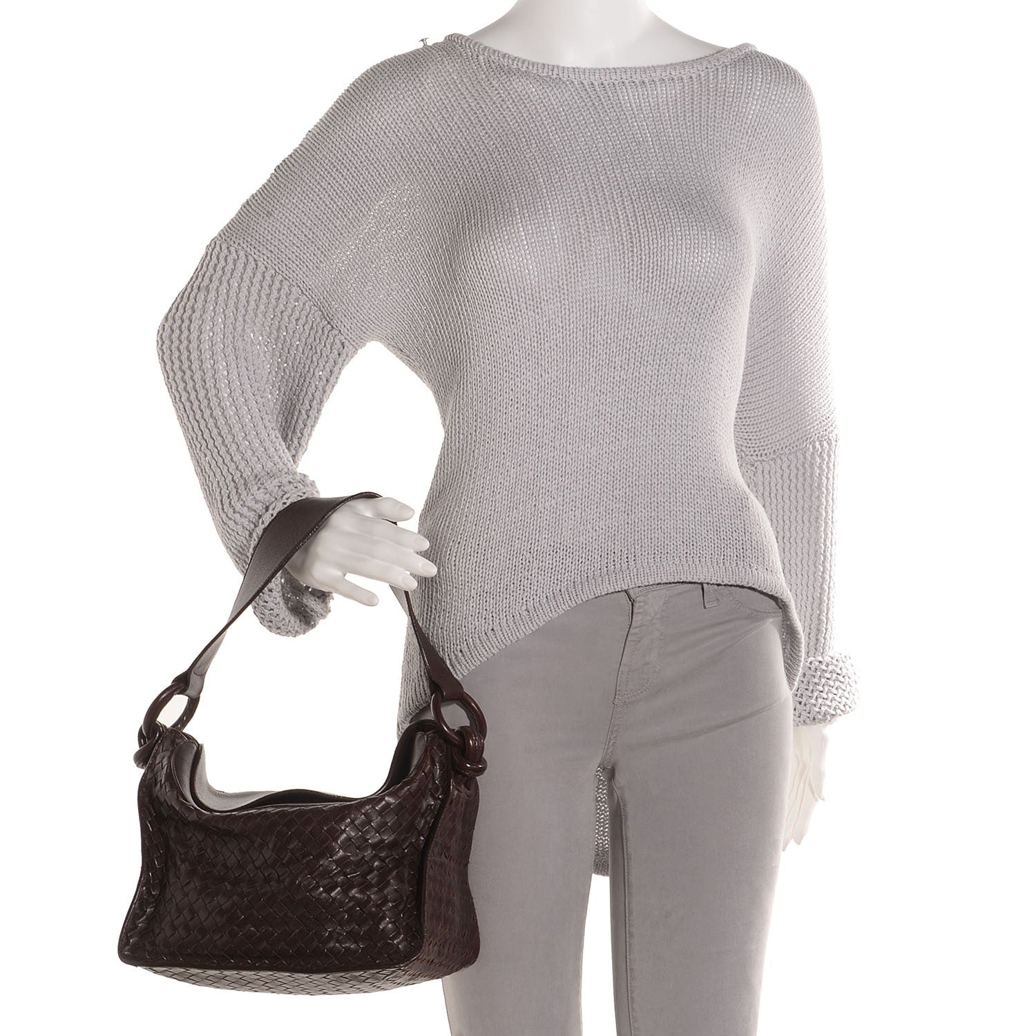 Bottega Veneta Nappa Intrecciato Small Hobo Nero Brown 2 of 8