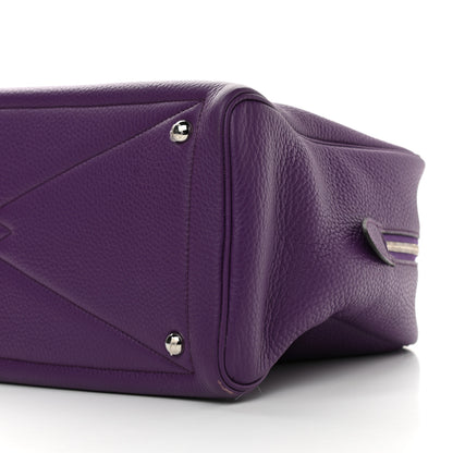 Hermes Taurillon Clemence Victoria II 35 Ultraviolet 10 of 13