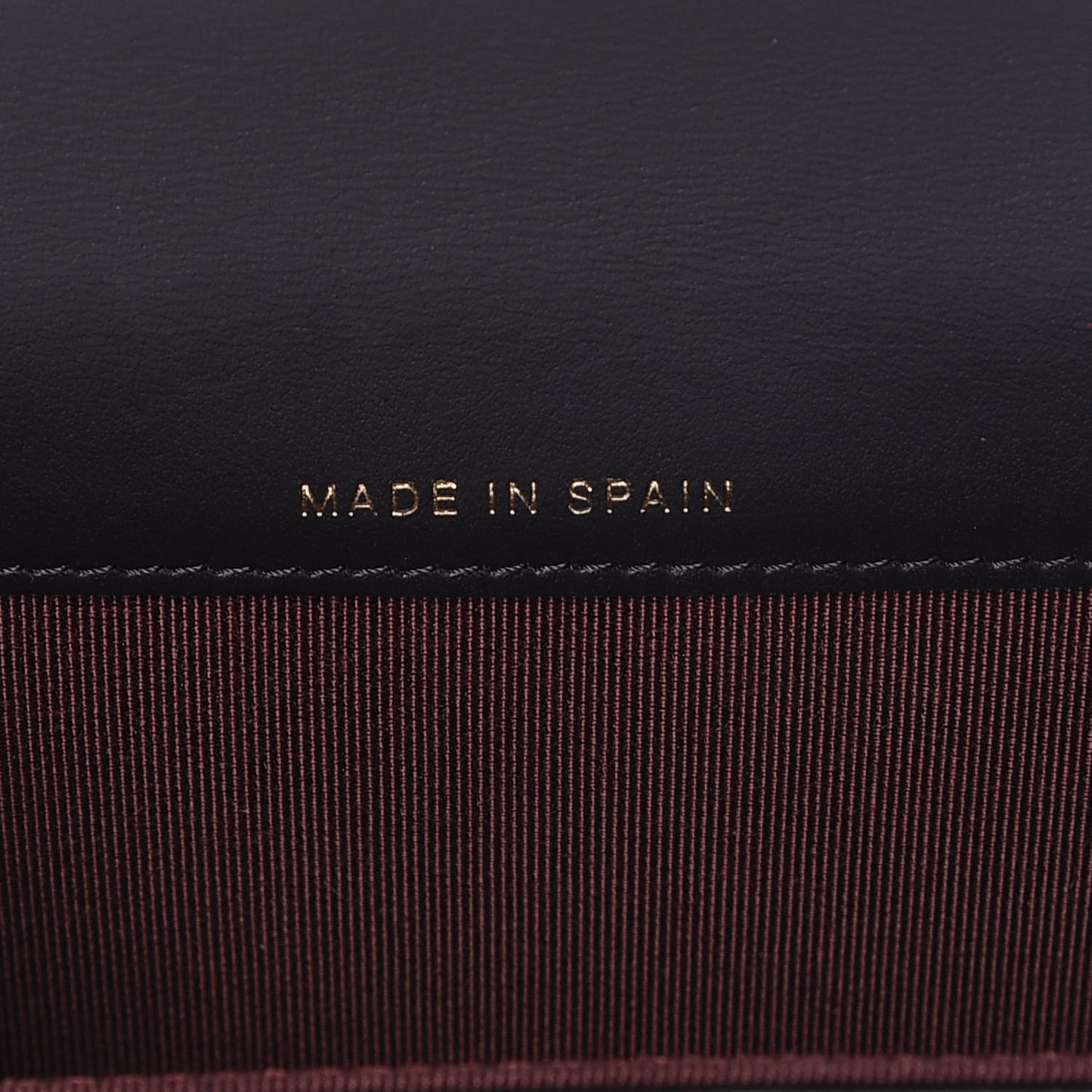 Aged Calfskin Quilted Reissue Flap Card Holder Black