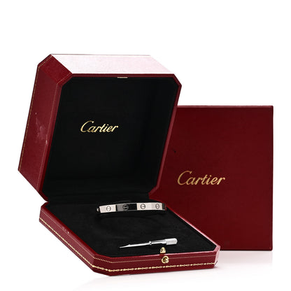 Cartier 18K White Gold LOVE Bracelet 17 9 of 9