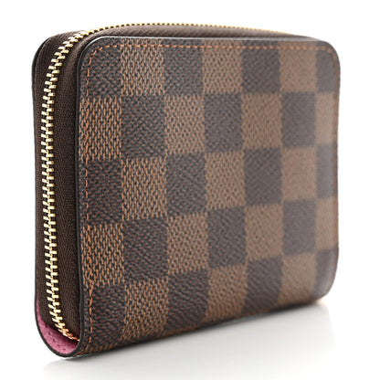 Louis Vuitton Damier Ebene 2023 Christmas Animation Alpine Zippy Coin Purse Pink 3 of 7