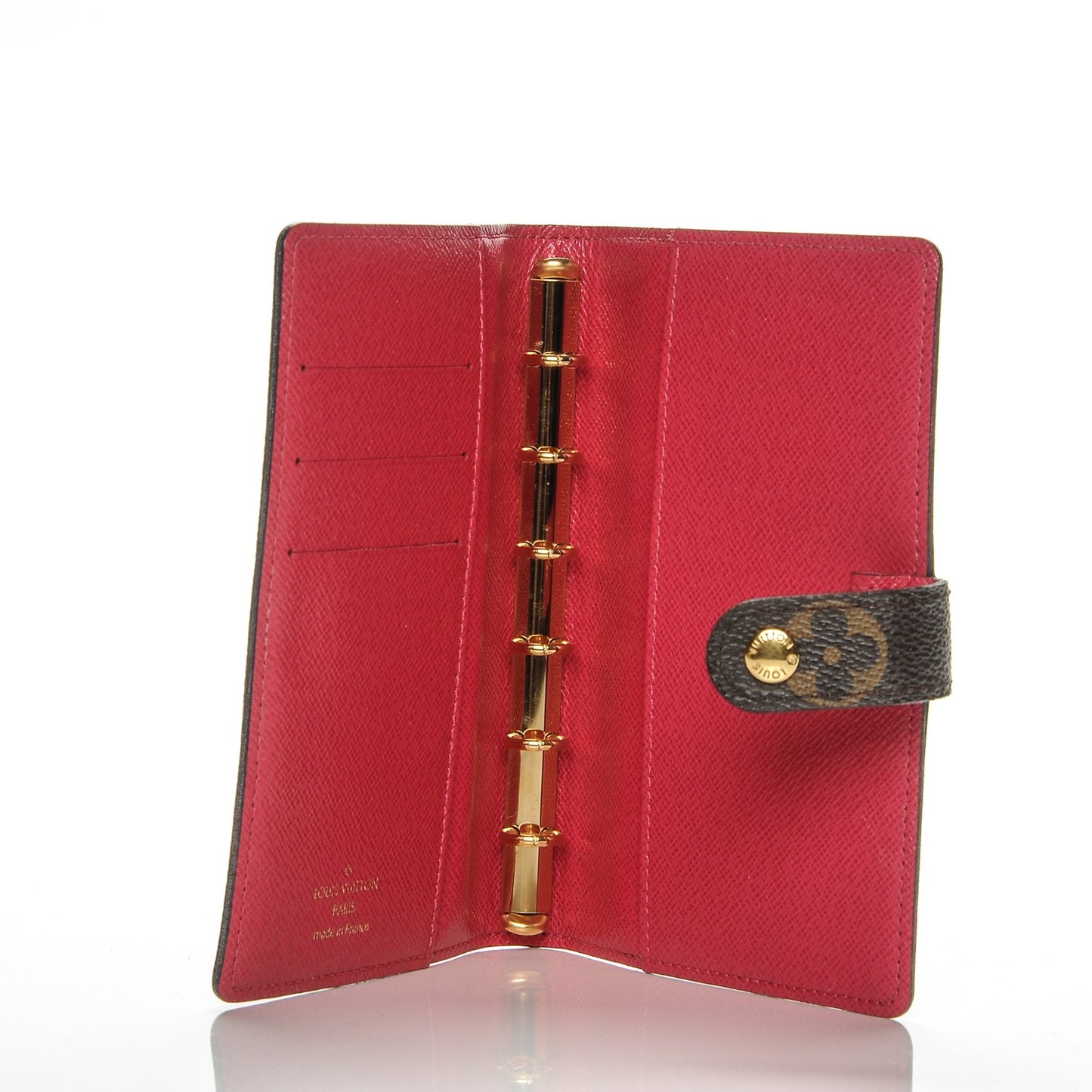 Monogram My LV Heritage Small Ring Agenda Cover Fuchsia Yellow