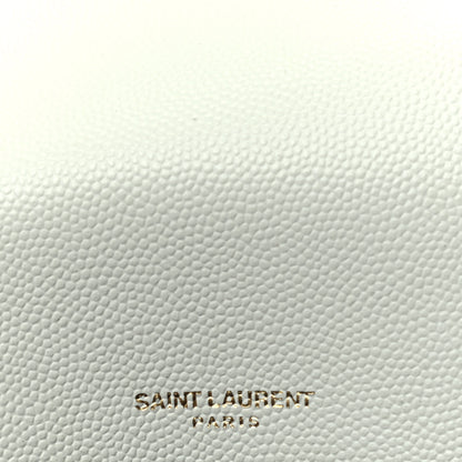 Saint Laurent Grain De Poudre Matelasse Monogram Medium Vicky Chain Bag Crema Soft 9 of 10