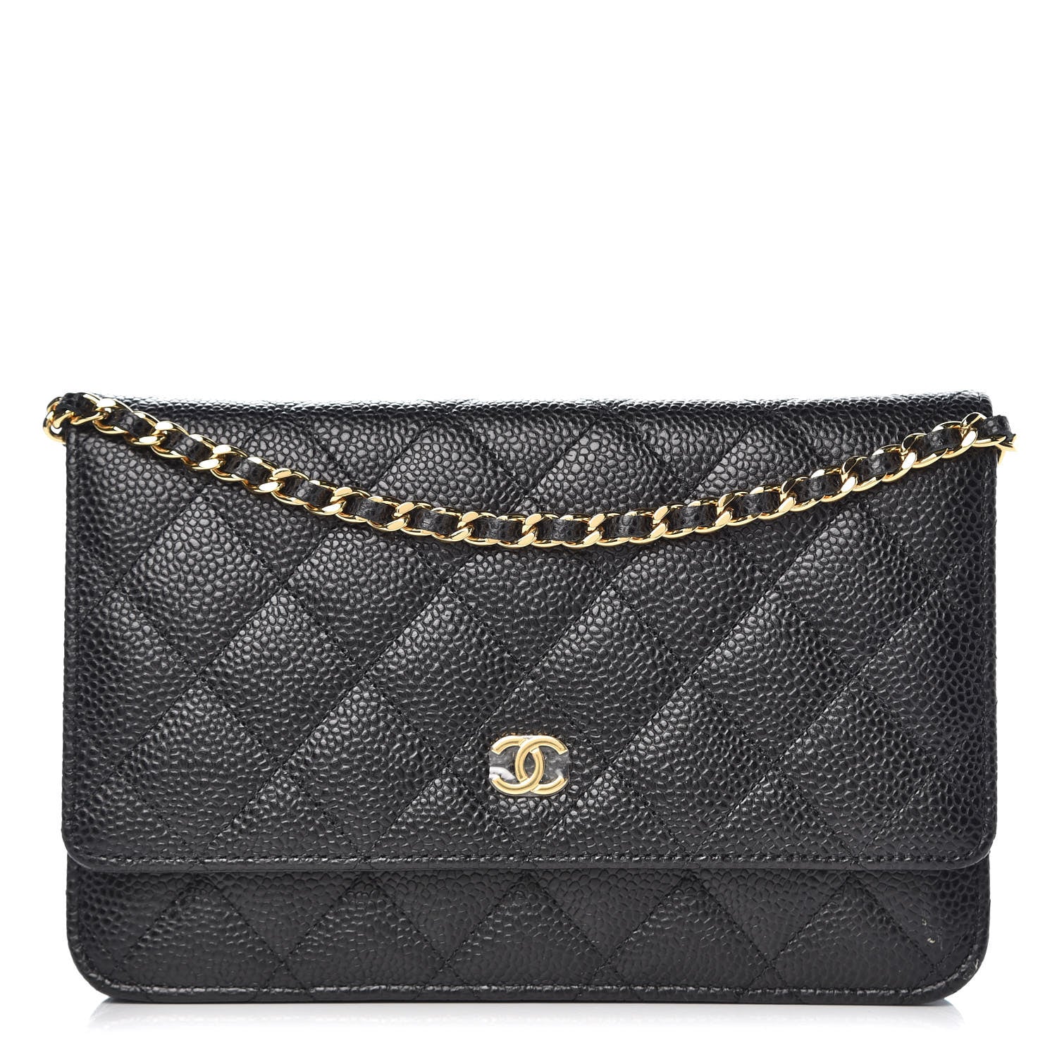 Chanel Caviar Quilted Wallet On Chain WOC Black 1 of 8
