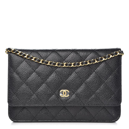 Chanel Caviar Quilted Wallet On Chain WOC Black 1 of 8