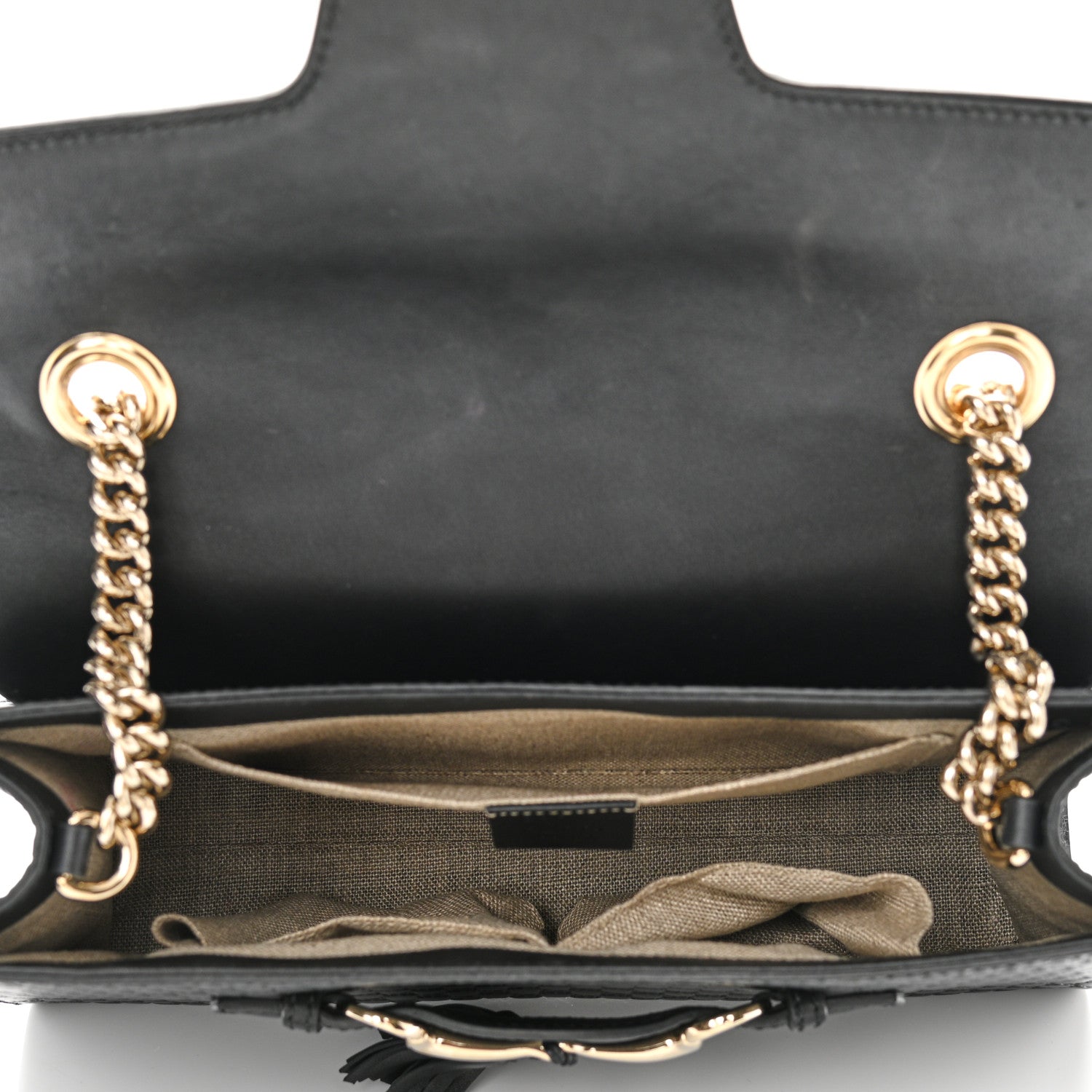 Gucci Microguccissima Medium Emily Chain Shoulder Bag Black 5 of 11