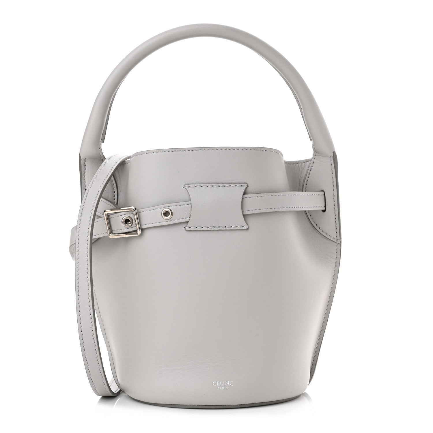 Celine Smooth Calfskin Nano Big Bag Bucket Light Grey 1 of 10