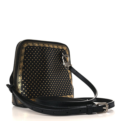 Gucci X SEGA Calfskin GUCCY Stars Mini Dome Shoulder Bag Black Gold 3 of 9