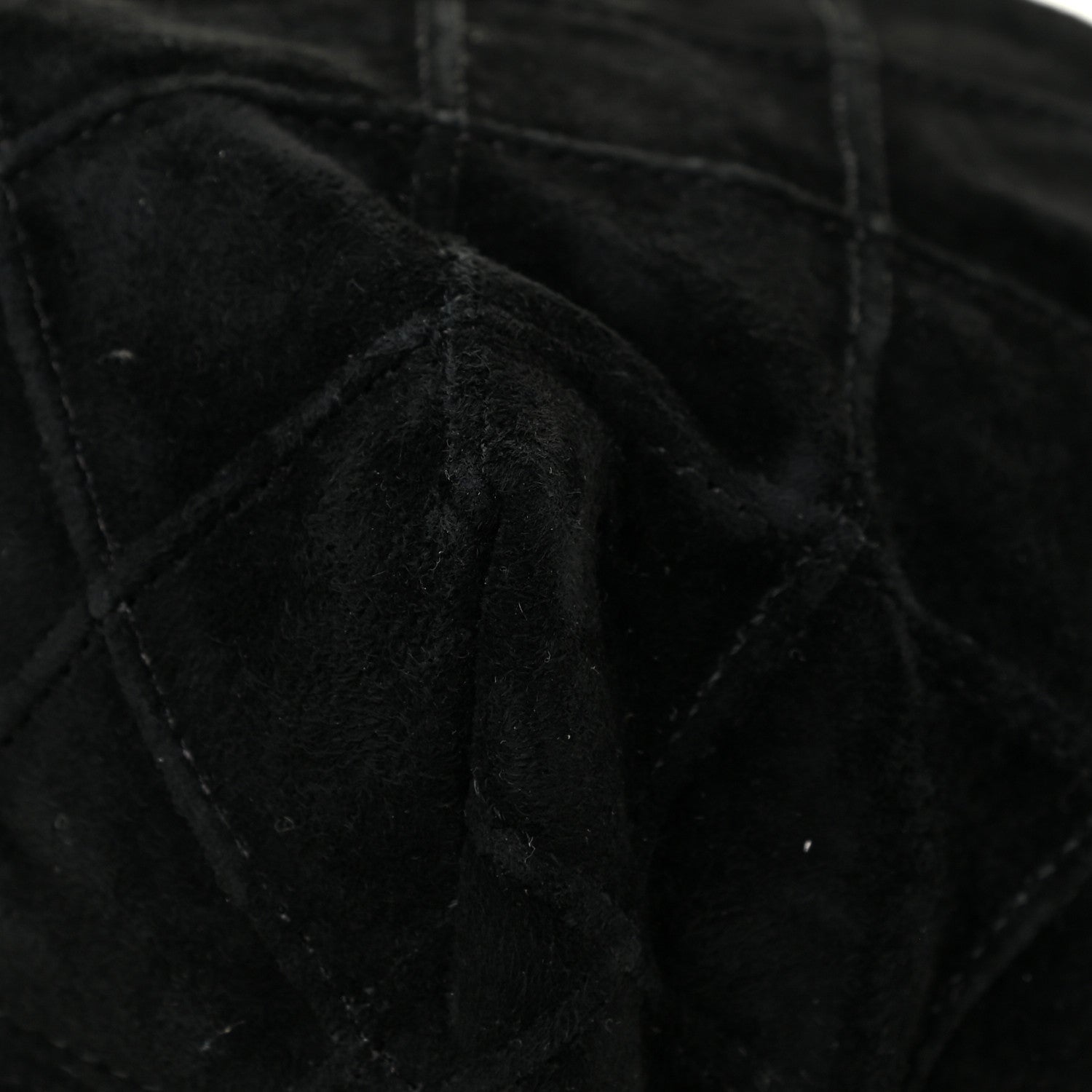Chanel Suede Stitched Hobo Black 14 of 19