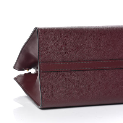 Prada Saffiano Greche Medium Paradigme Bag Granato Petalo 5 of 9