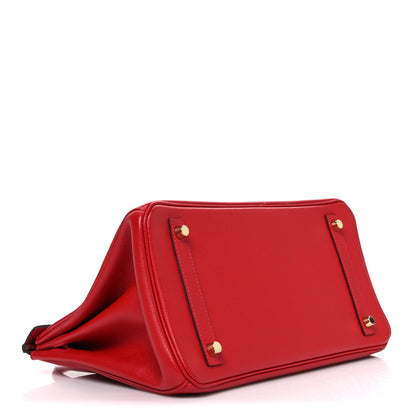 Hermes Epsom Birkin 30 Rouge Casaque 4 of 10