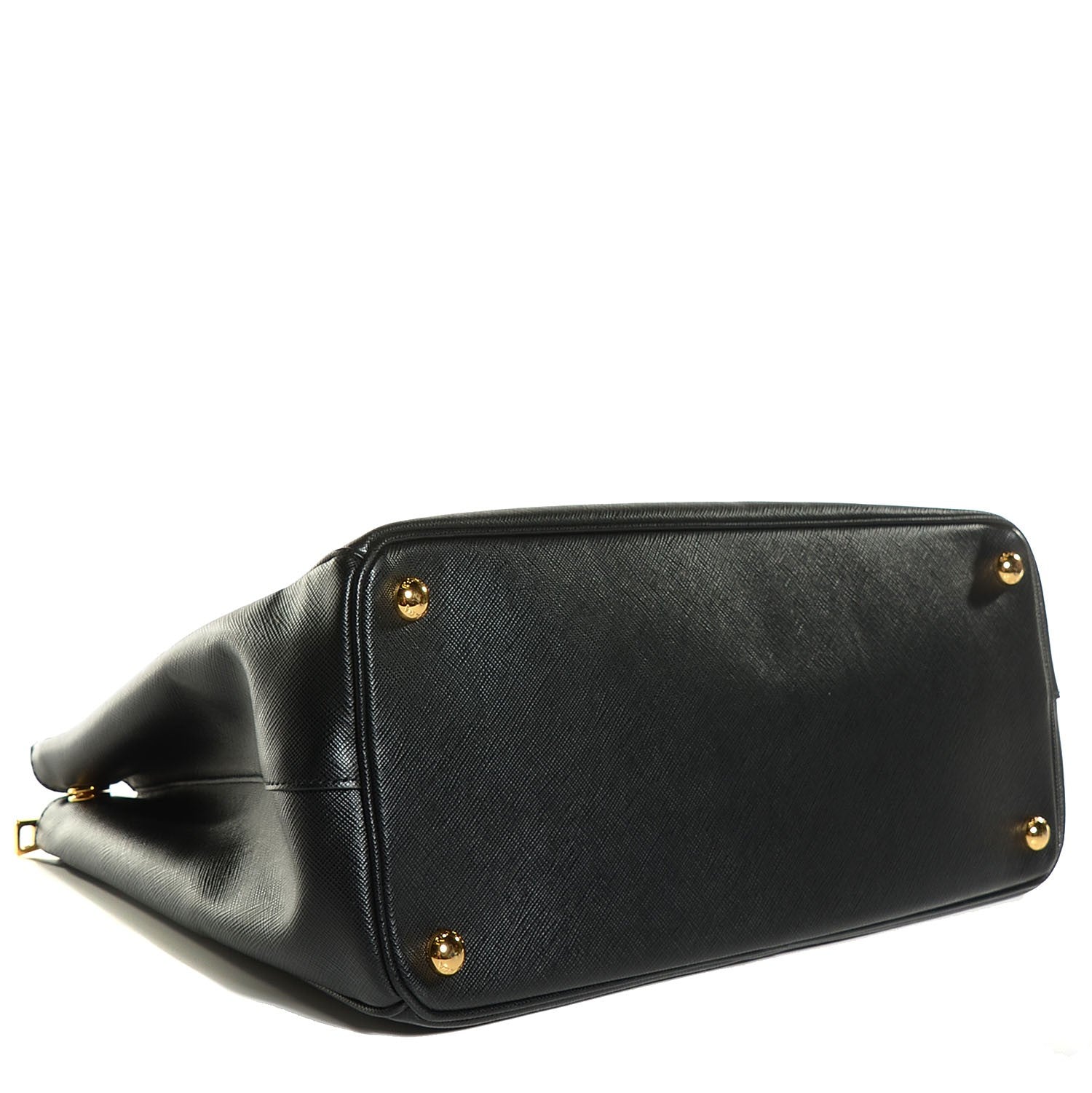 Prada Saffiano Lux Medium Double Zip Tote Nero Black 4 of 11
