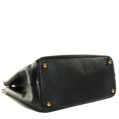 Prada Saffiano Lux Medium Double Zip Tote Nero Black 4 of 11