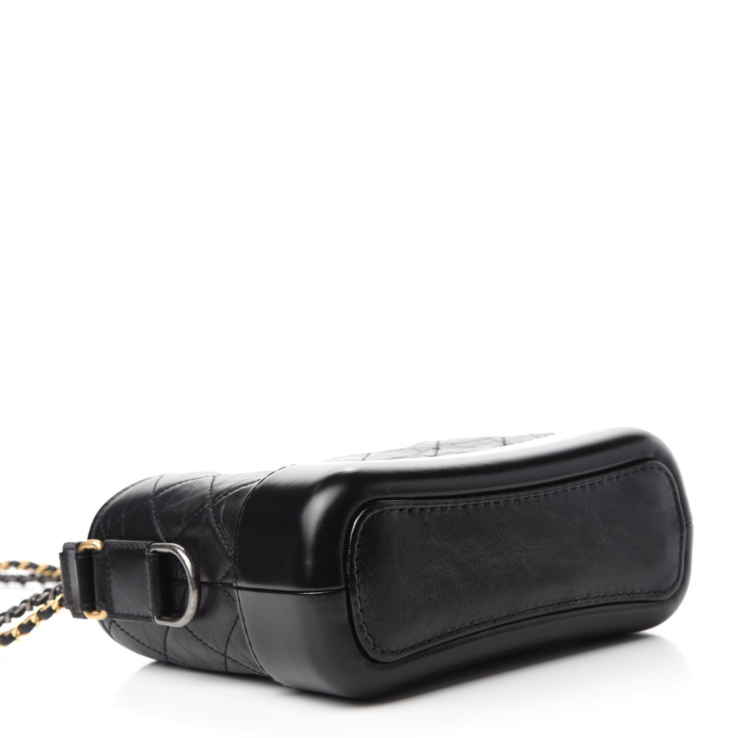 Chanel Aged Calfskin Quilted Small Gabrielle Hobo Black 4 of 11
