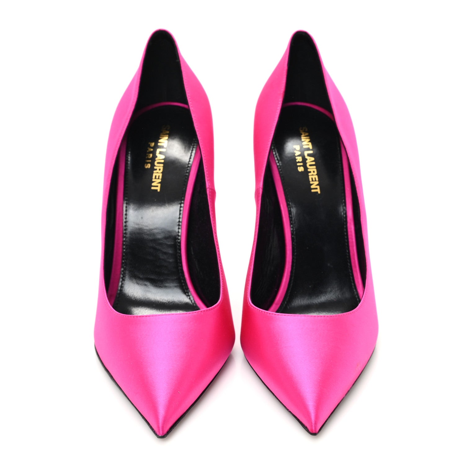 Saint Laurent Satin Crepe Marylin 110 Pumps 41 Fuchsia 2 of 10