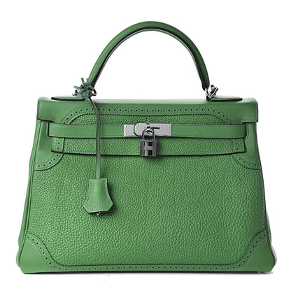 Hermes Togo Swift Ghillies Kelly 32 Bambou 1 of 10