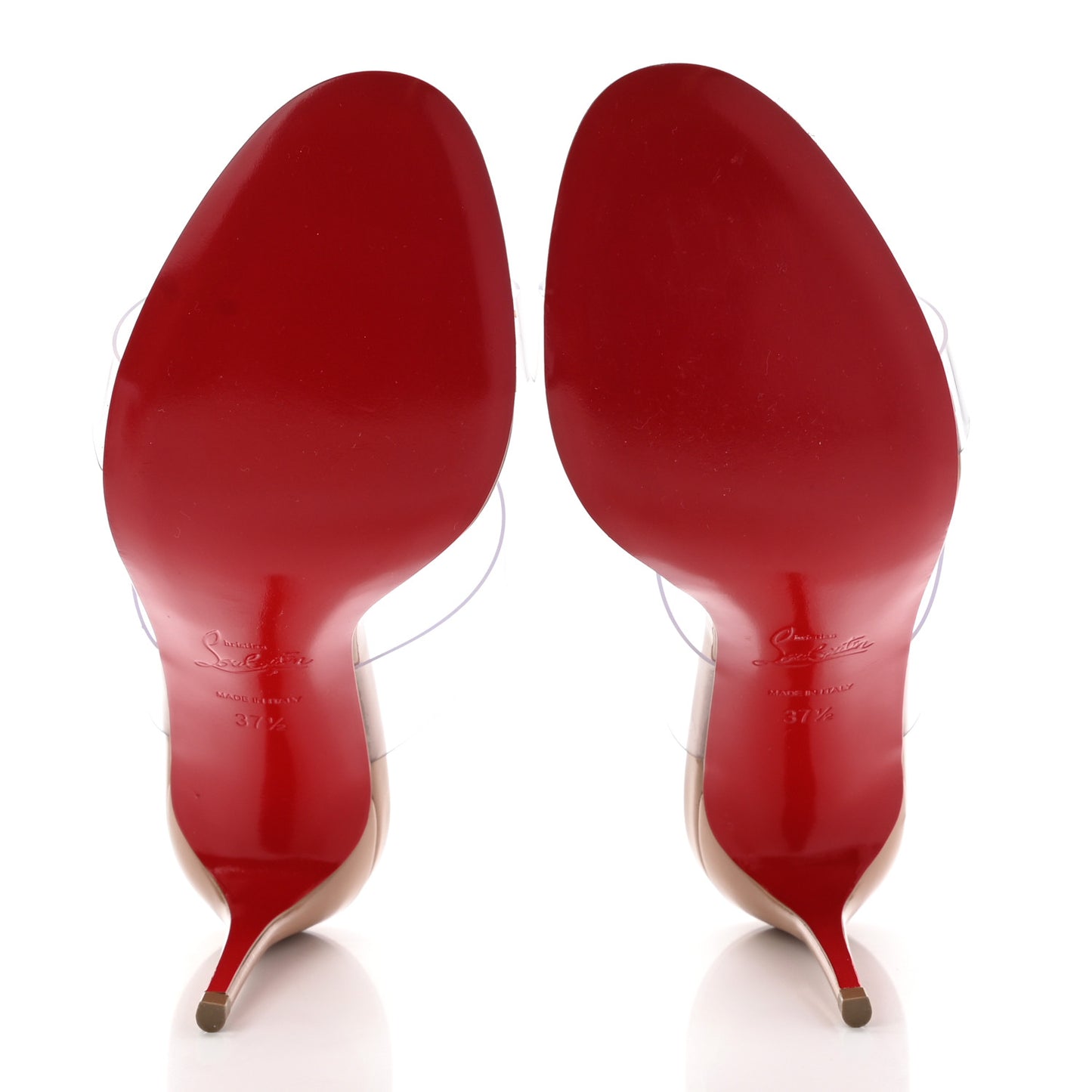 Patent PVC Just Nothing 85 Slide Sandals 37.5 Nude