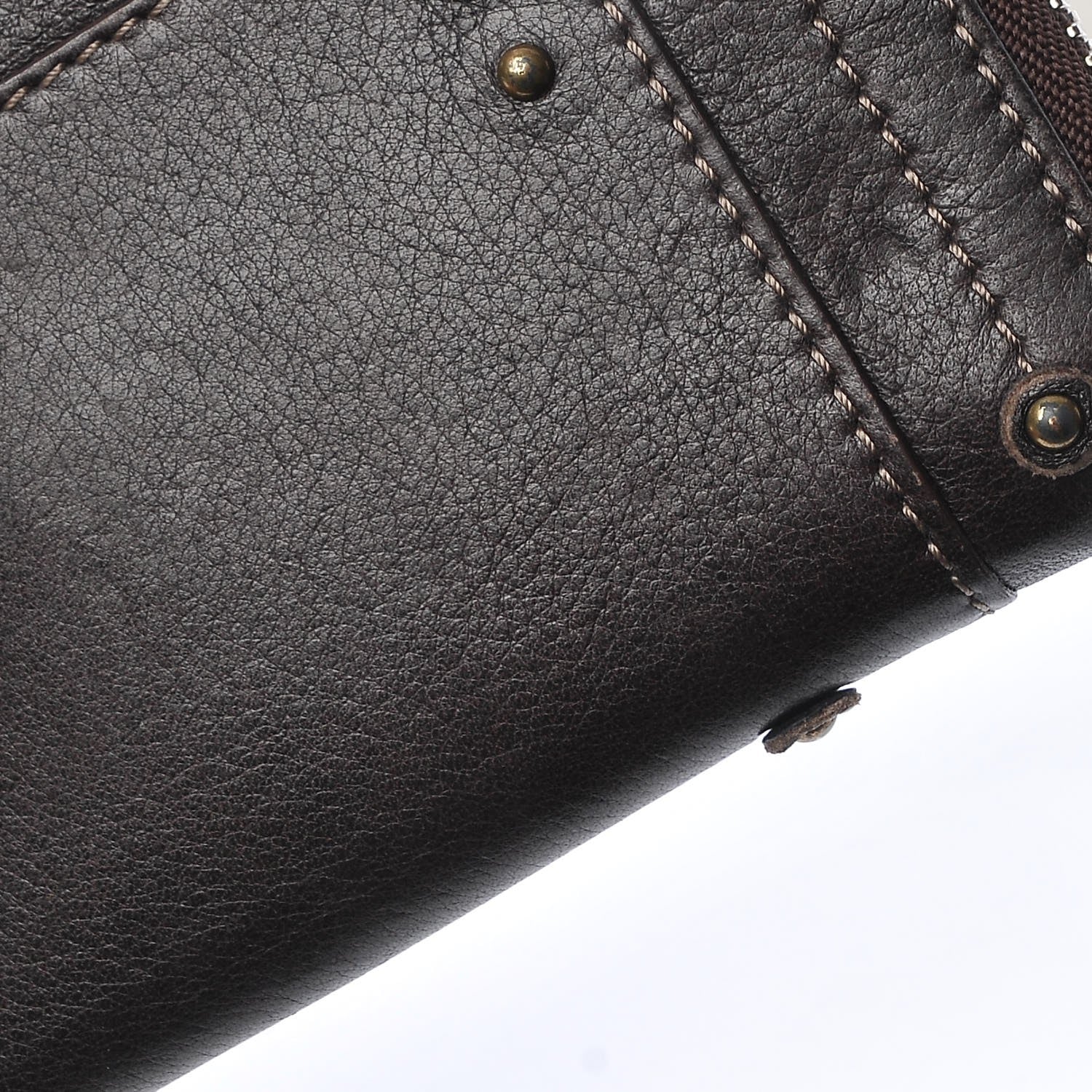 Chloe Calfskin Paddington Zip Around Wallet Brown 12 of 13