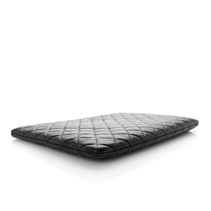 Chanel Caviar Quilted Large Cosmetic Case Black 4 of 8
