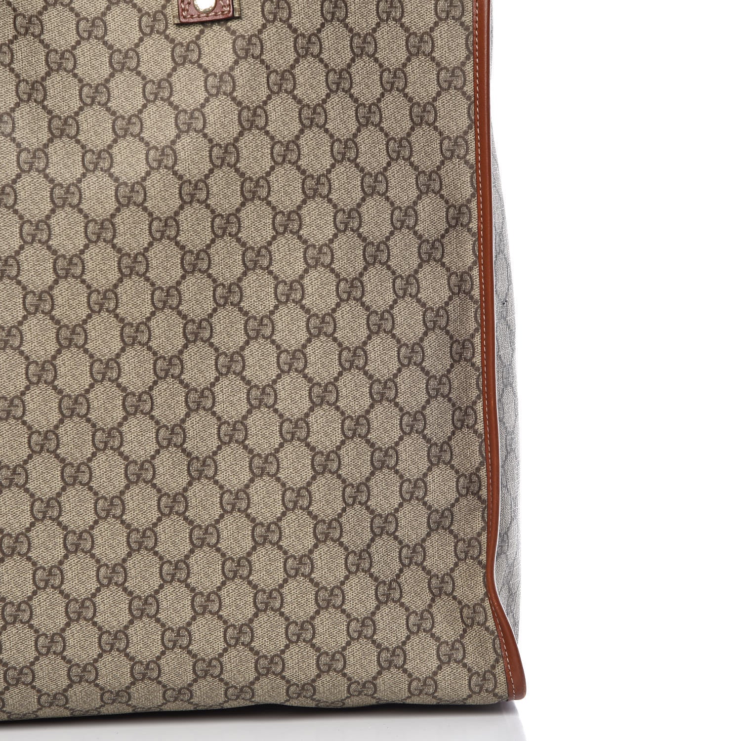 Gucci GG Plus Monogram Large Signature Web Loop Tote Brown 11 of 11