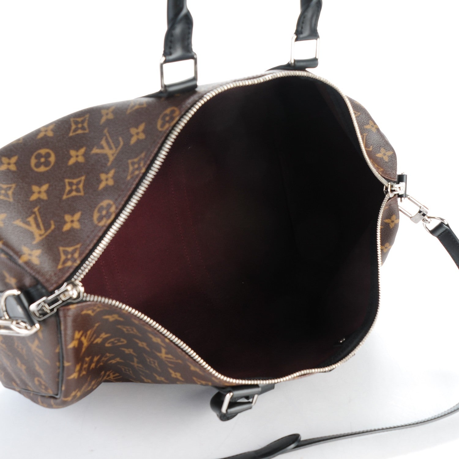 Louis Vuitton Monogram Macassar Keepall Bandouliere 45 6 of 7