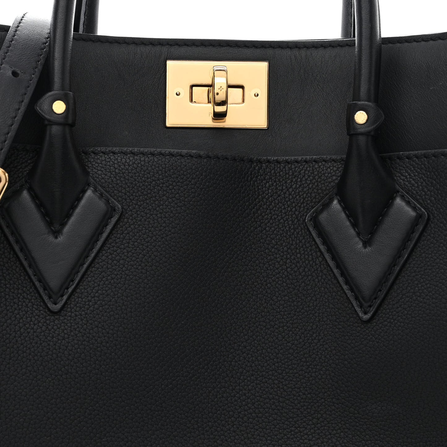 Calfskin Monogram Tufting On My Side Black