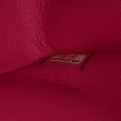 Chanel Lambskin Quilted Jumbo Double Flap Fuchsia 9 of 9