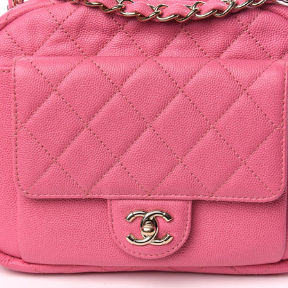Chanel Caviar Quilted CC Day Camera Case Pink 10 of 11