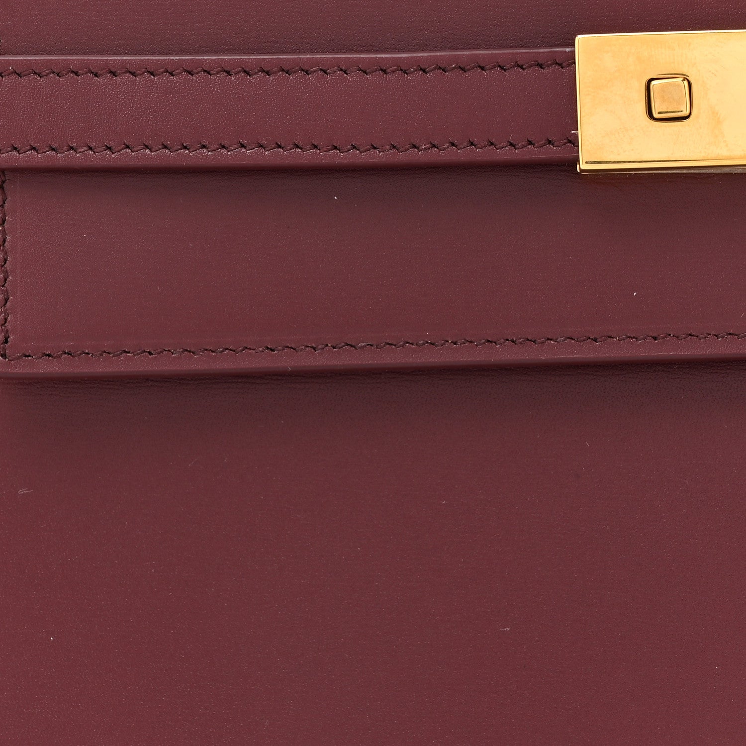 Saint Laurent Smooth Calfskin Manhattan Shoulder Bag Rouge 8 of 10