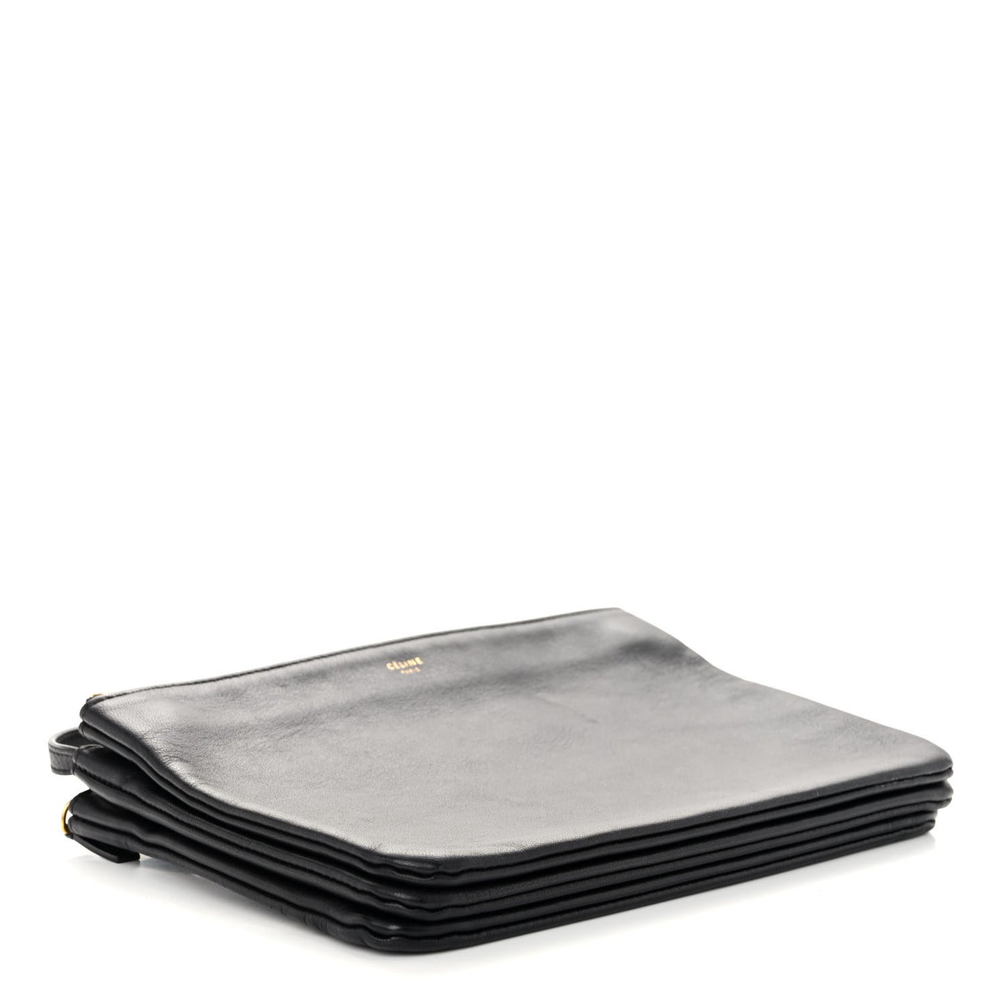 Lambskin Large Trio Crossbody Bag Black