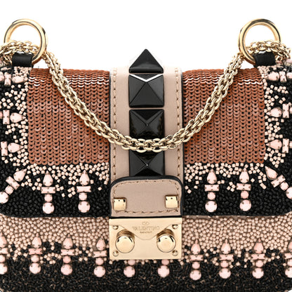 Valentino Garavani Vitello Crystal Embellished Mini Glam Lock Rockstud Flap Multicolor 7 of 10