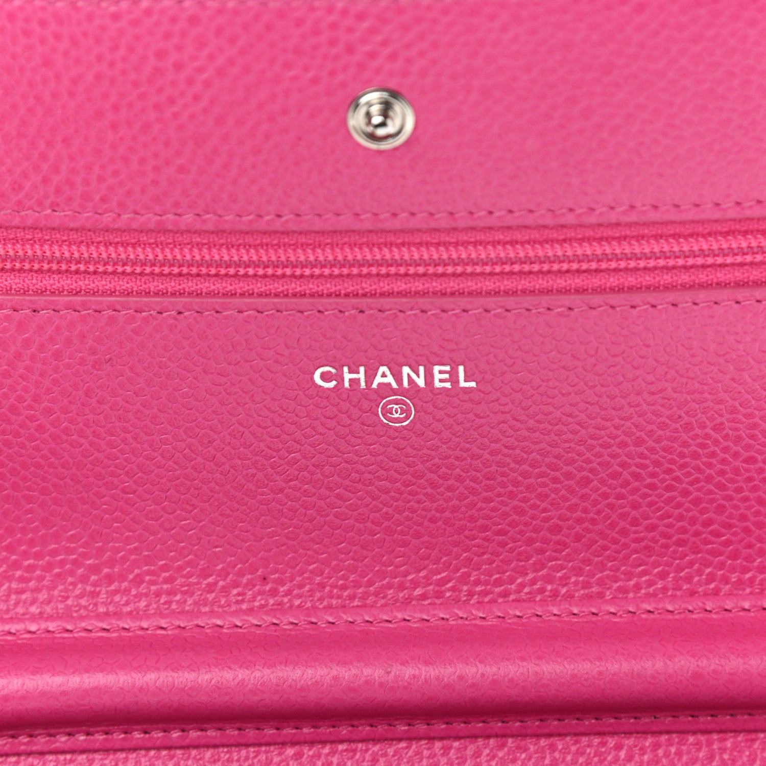 Chanel Caviar Quilted Wallet on Chain WOC Pink 5 of 13