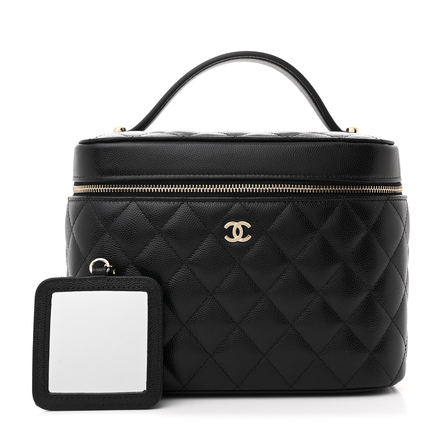 Chanel Caviar Quilted Large Vanity Pouch Black 3 of 11